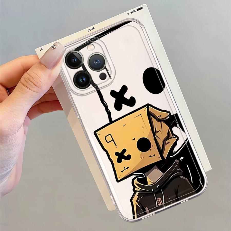 Case for iPhone 17 Pro Max 16 15 12 Mini XS Max XR 7 8 Air 14 Plus 11 13 Pro Soft Phone Cover Fashion Box Boy