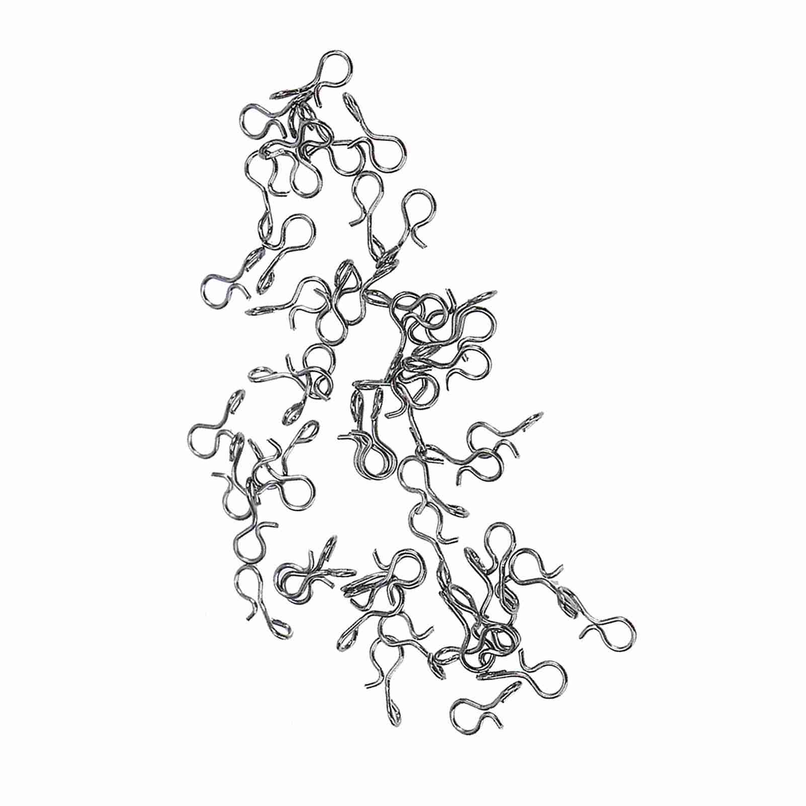 

Черная нержавеющая сталь Застежка для мушиной приманки Удобная смена Рыболовные застежки (S) M