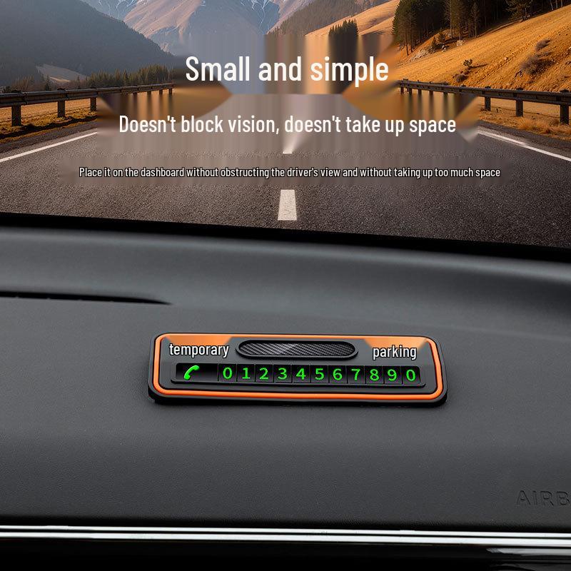 Luminous Creative Temporary Parking Card for Oshan Models: X70A, Z6, X5, Keshang, X7PLUS