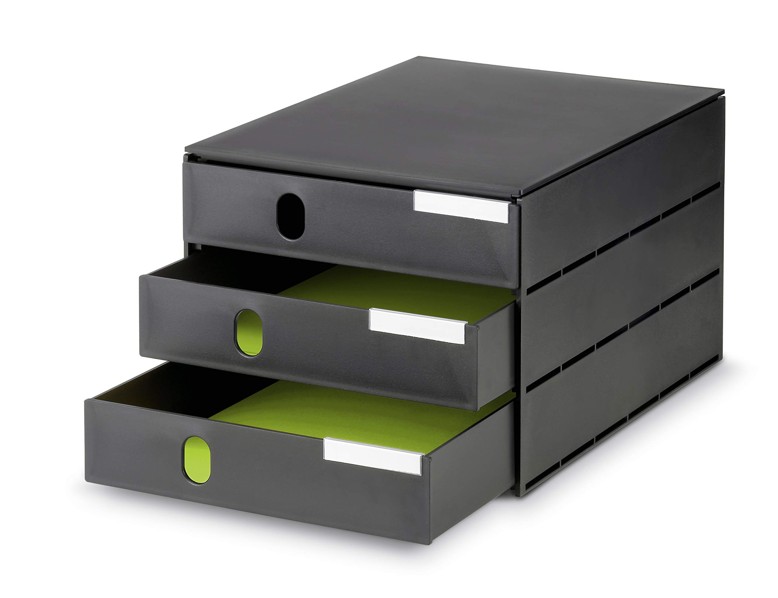 styro Val Pro Папка-органайзер 3 яруса формат А4 черная Swiss Made лоток для документов с этикетками 12890₽