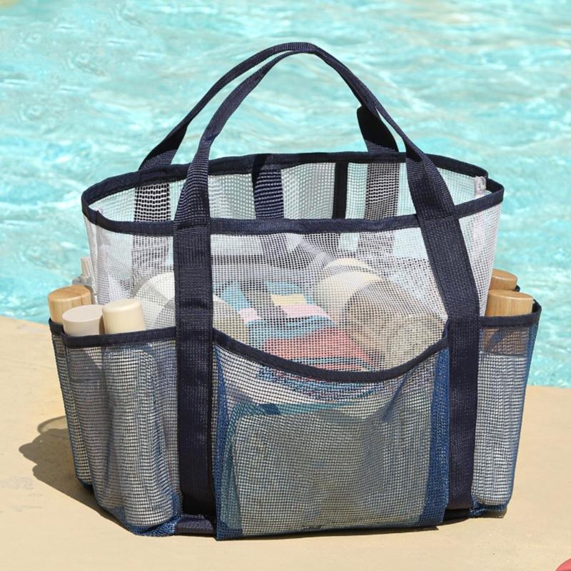 Toiletry Bag Shower Bag Swimming Bag Shower Caddy Bag Makeup Cosmetic Organizer Bag Double-Layers Beach Bag