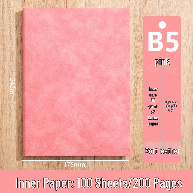 Personalized A5 Soft Leather Notebooks with Logo Printing: Custom Covers & Pages for Office Use