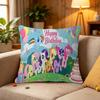 Cartoon My L-Little P-Pony Pink Pillow Cover Sofa Cushion Cover Home Room Decoration Children Gift