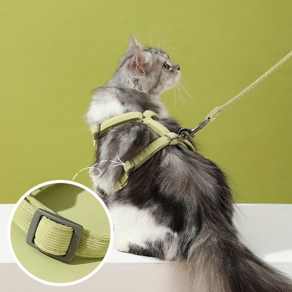 Pastel Pet Big Flower Point Harness Set, Green