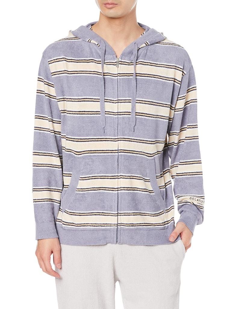 Gelato Pique HOMME Smoothie Light Border Parka PMNT221939 LBLU L Men's