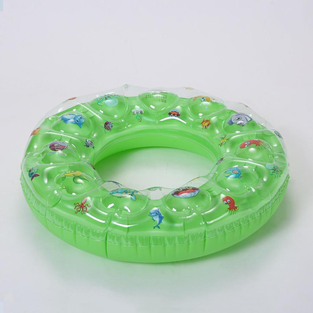 Eco-friendly PVC Double-Layer Inflatable Swim Ring for Kids