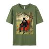 Funny Black Cat Sitting On An Armchair In Nature Oversized T Shirt Men T Shirt Men Tshirts Father's Day