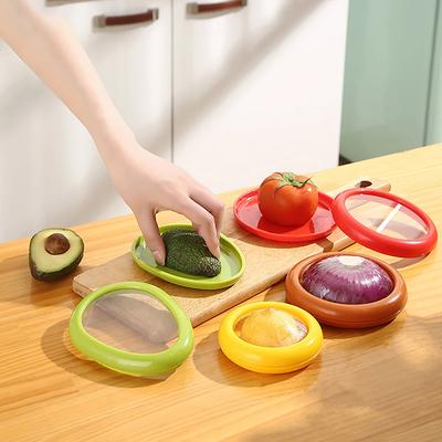 Creative Kitchen Storage Box Fruit Vegetable Container Fresh Box Avocado Tomato Lemon Onion Fresh-Keeping Crisper Kitchen Gadget
