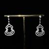 Luxury Gourd Drop Earrings PT950 Coated Zirconia Imitation Long Elegant Earrings for Women Handmade Jewelry