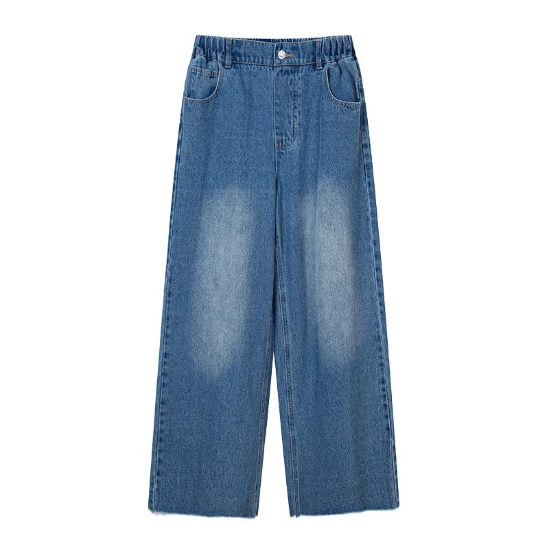 

Fuluomi Girls Casual Wide-Leg Denim Jeans 170