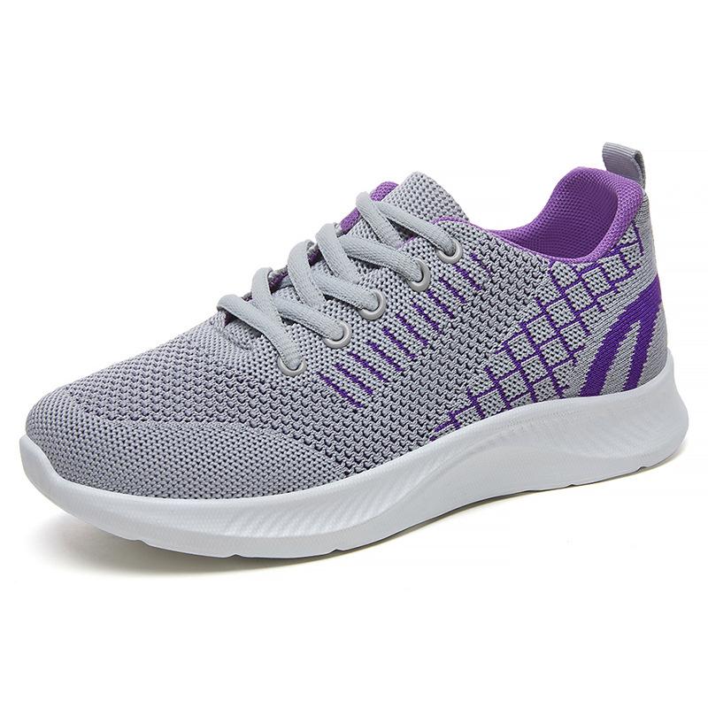 Women'S Shoes Autumn Breathable Shoes Light Breathable Sports Shoes A Soft Sole Comfortable Casual Shoes Women