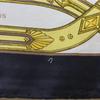 Used CELINE Large Silk Scarf, Decorative Pattern, Equestrian Hardware, Accessory, Jewelry, Tassel, Belt, Gold, VINTAGE