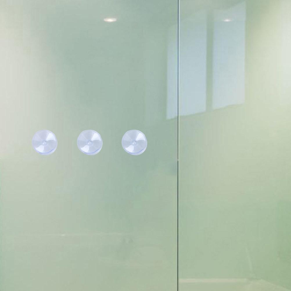 30Pcs Double Sided PVC Suction Cups Transparent Non Slip Pads for Glass Tabletop Secure Grip Small Reusable Suction Pads