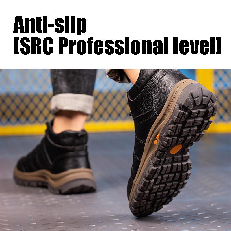 Labor Protection Shoes Men's Welder Shoes Steel Toe Anti-smashing and Puncture Prevention Men's Shoes Spark Resistant Safety Protection