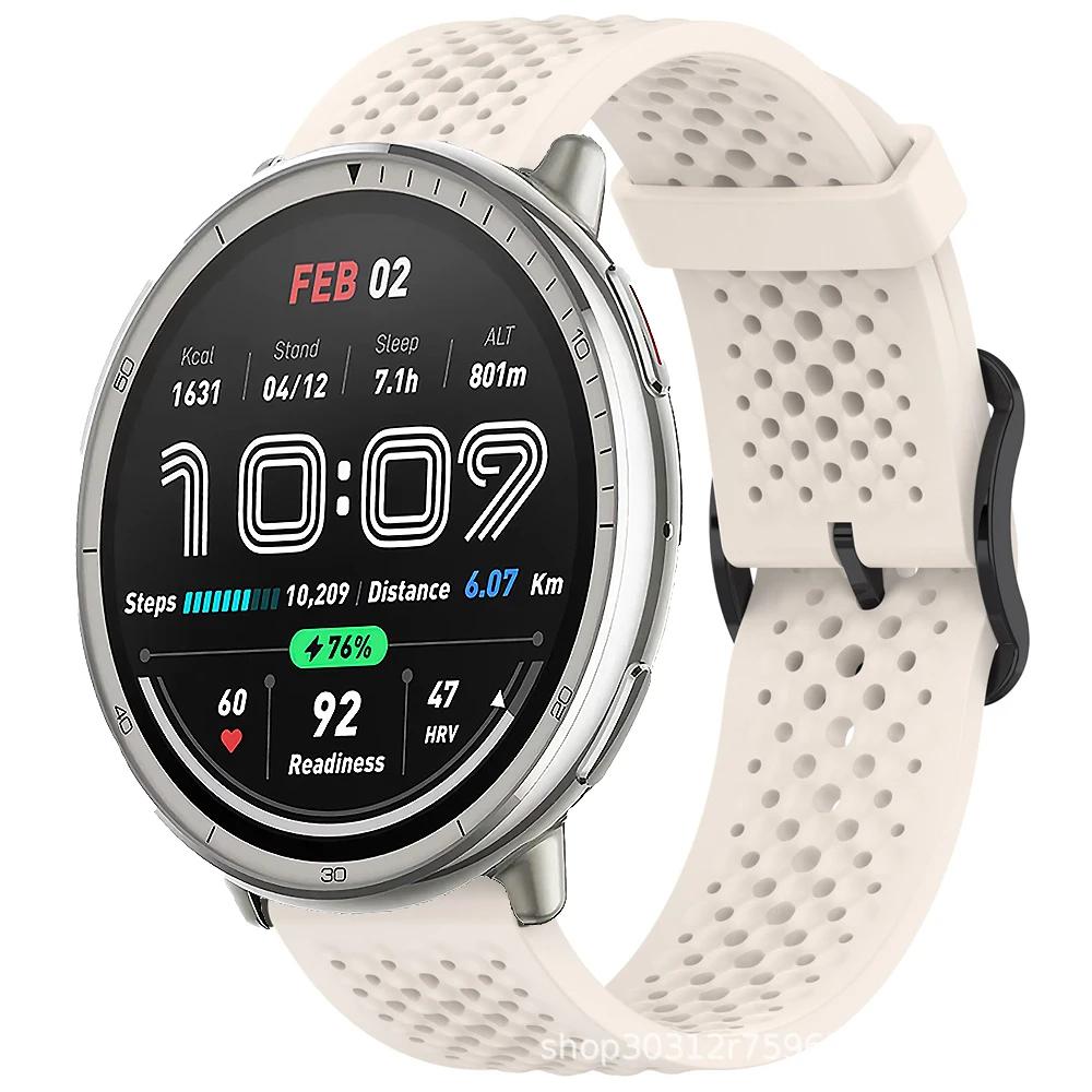 20m Silikonarmband für Amazfit Active 2 Armband Sport Austauschbares Armband für Amazfit GTS 4 mini 3 2 2e/Bip 3/3 Pro/Bip U Pro Band