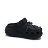 Crocs Crush Clog EVA Silver Thorn Butterfly Four-pointed Star Lock Buckle Fashionable Unique Sweet Cool Dark Clogs Unisex Black