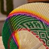 Bamboo Hand-woven Fan Chinese Style Heart Shaped Fan Home Decoration Palm Leaf Fan  Summer