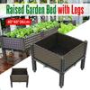 PP Raised Garden Bed Vegetable Bed Raised Garden Bed for Vegetables Elevated Planter Box with Legs Outdoor Patio Flower Herb Container Gardening
