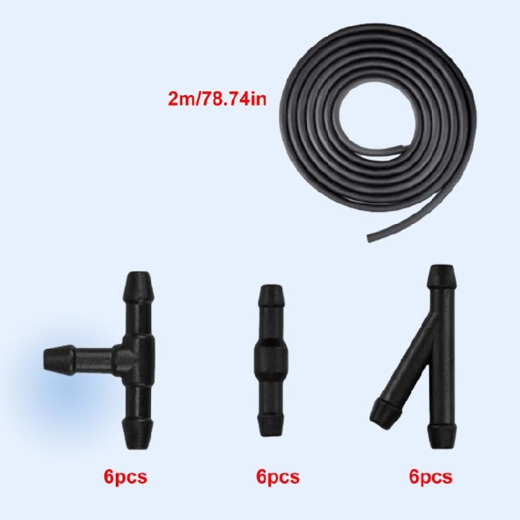 Automotive Windshield Washer Hose Kit with Connector Car Windshield Cleaning Designed for Optimal Sprays Performances