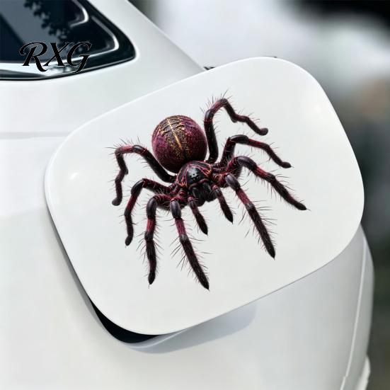 Halloween Car Sticker Spider Decorative for Car, Broken Hole Effect Dog Cat Holiday Decoration Decal Owl Self-Adhesive Sticker, Waterproof Removable