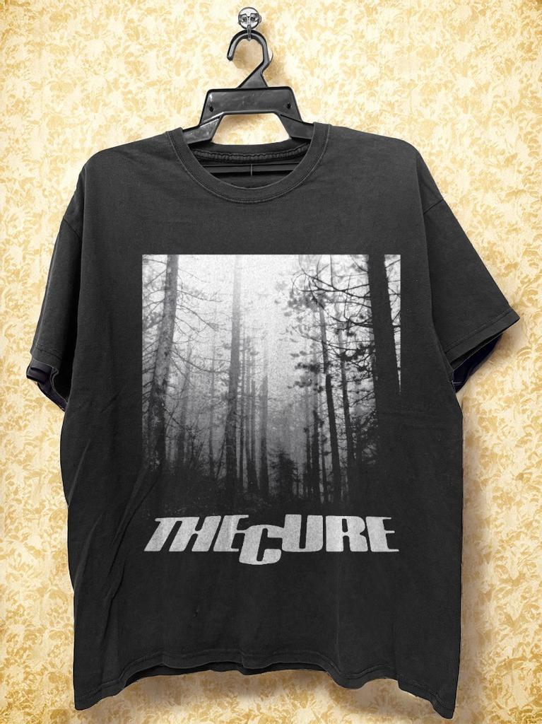 NUOVO! The Cure A Forest Maglietta Unisex Stile Base Rivisto Taglia S-5XL