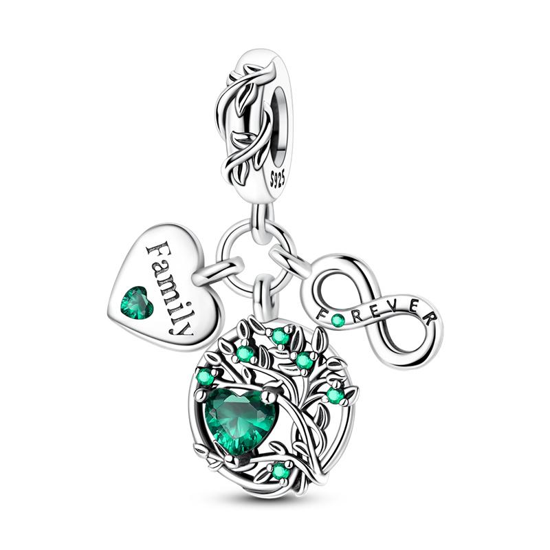 Dragonfly Charm 925 Silver Original Bee Safety Chain Sparkle Zircon Clip Charms Fit Bracelet DIY Jewelry For Women Wedding Gift