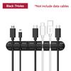 WV Silicone USB Cable Organizer Cable Winder Desktop Tidy Management Clips Cable Holder for Mouse Headphone Wire Organizer