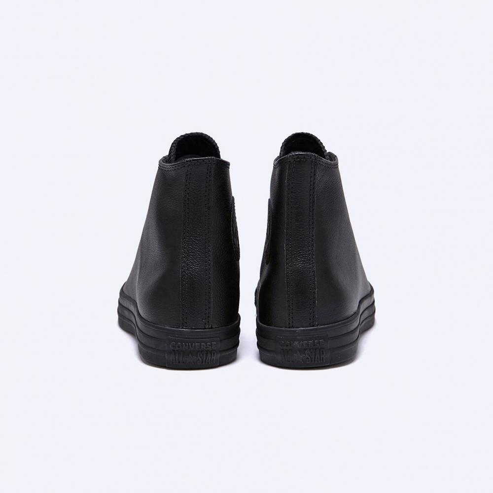 Converse Chuck Taylor All Star High Leather Black Mono 135251c