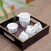 Service à thé Kung Fu en céramique, 4 pièces, accessoires, tasses et mugs, théière Yixing, service à thé, bouilloire Samovar, Gaiwan, Shu, Puer, infuseur