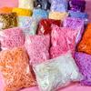 Raffia Papier Schnitzel Geschenkbox Füllmaterial - Glitzer Dekorative Konfetti für Partygeschenke