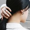 DARK SERIES Tennis Earrings Black