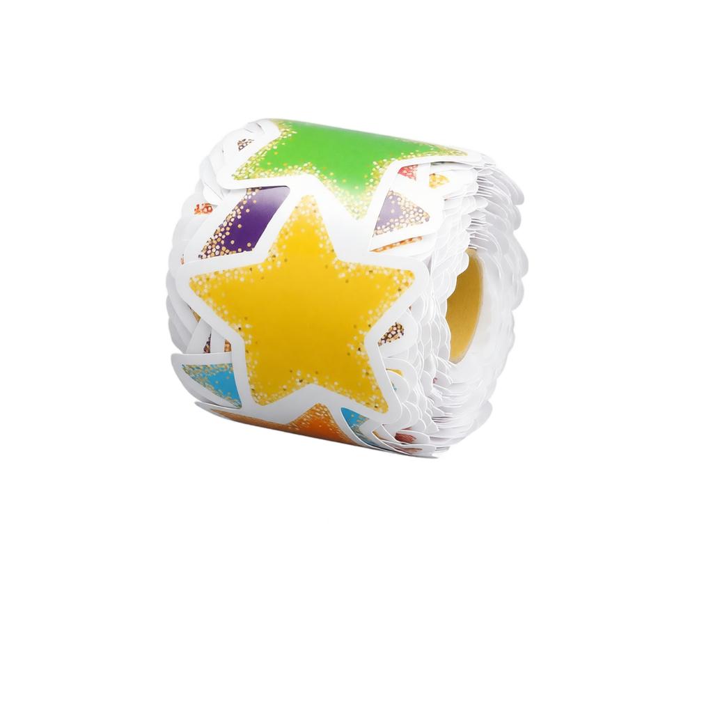 21 Meter Star Shaped Bulletin Board Border Roll with Glitter Finish for Classroom Office Wall Decoration and Paper Crafting Projects