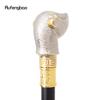 Golden White Hamster Guinea Animal Fashion Walking Stick Decorative Cospaly Vintage Party Fashionable Walking Cane Crosier 92cm