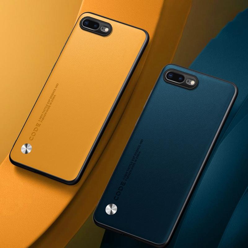 Luxus PU Ledertasche für iPhone 7 8 Plus Rückseite Matte Silikon Vollschutz Handyhülle für iPhone 7 Plus 7Plus Coque