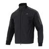 Men's Woven Windbreaker Stand Collar Jacket Black KR0932