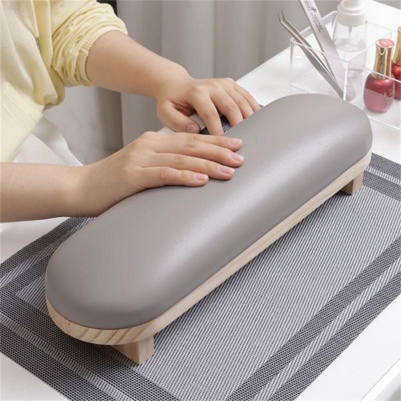 High Quality 1PC White PU Leather Nail Art Stand Hand Rest Pillow Cushion Holder for Manicure Table Nail Salon Accessory