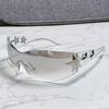 Y2K Frameless Star Sunglasses - Stylish Large Frame for Outdoor Cycling