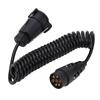 12V 24V Trailer Plug Cord 7 Core TPU Spring Towing Coiled Wire Stable Signal Transmission for RV Car Ship