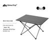 Compact Aluminum Folding Camping Table - Lightweight & Easy to Store for Outdoor Barbecue, Picnic, or Fishing.