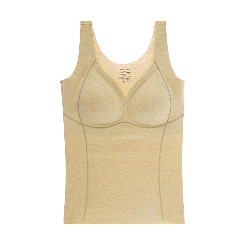 

Женский зимний бархатный теплый жилет с нагрудной накладкой - бесшовный, облегающий, нижнее белье XXL