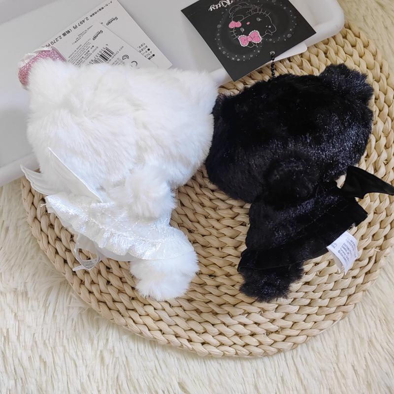 Cute Japanese Angel & Devil Cat Plush Bag Charm Doll