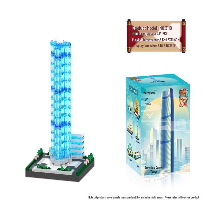 Yuantai Dujiangyan Landmark Micro Blocks: Children s Educational Toy Puzzle
