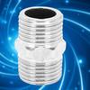 5Pcs 1/2in Stainless Steel Hexagonal Nipple Threaded Pipe Connector Fittings for Water Heating