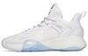 Men's Sneakers Anta Bubble Bomb Anti-Slip Wear-Resistant Low-Top Basketball Shoes Ivory White