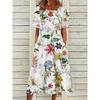 BITCED Fashion Summer Spring Short Sleeve O-Neck Casual Dresses