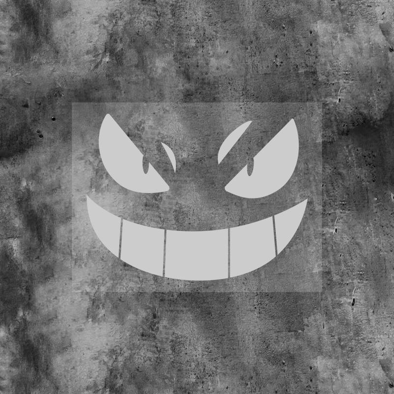 Creative Devil Smiley Car Stickers Electric Car Motorcycle Motorcycle Body Modification Stickers Fuel Tank Helmet Decoration