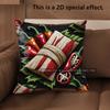 2D Rustic Farm Chili Corn Throw Pillow Covers Pattern Cushion Cover Suitable For Sofa Bedroom Car Pillow Cover