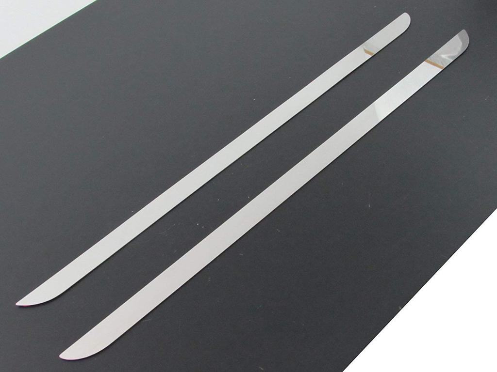 BRIGHTZ Palette MK21S Finish Stainless Steel Plated Sliding Door Under Molding MK21 MK K21 21 32979 Ultra-Mirror (2-Piece Set) [SID-MOL-075]