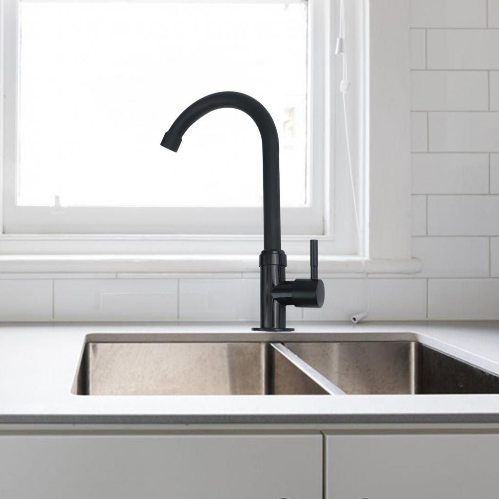 Single Lever Cold Water Tap for Kitchen Made of Plastic Steel Material