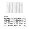 American Pastoral Style Ruffled Edge Kitchen Cabinet Short Curtain Light-blocking Decorative Short Window Drapes White